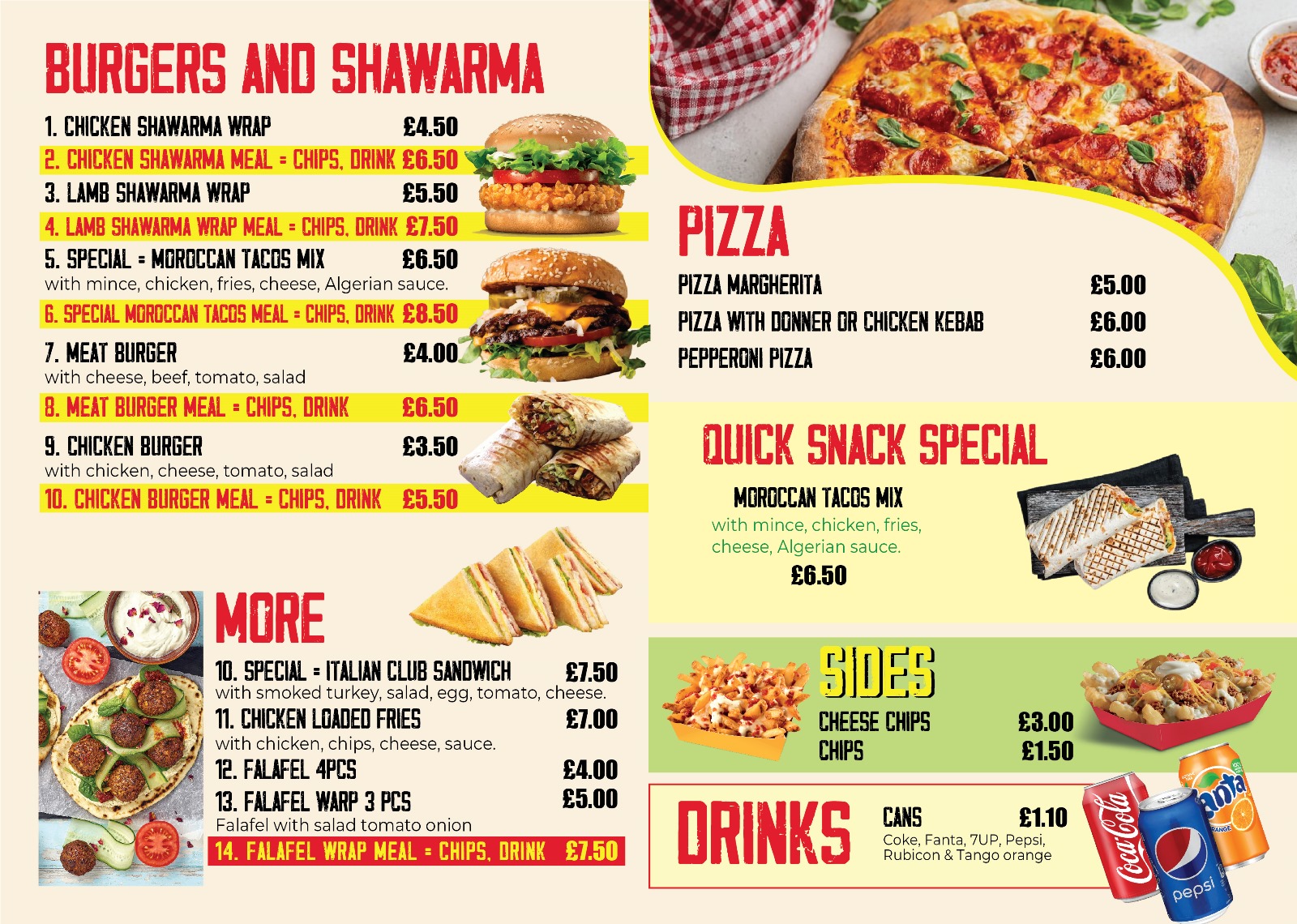 Photo of Quick Snack Loughborough - 2 The Rushes, Loughborough LE11 5BE